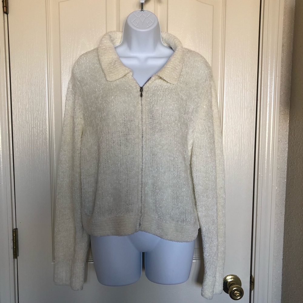 Merona Cream Color Fluffy Sweater Sz XL